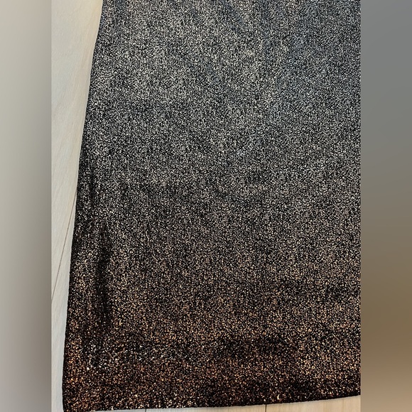 NWT Julia Jordan Ombré Sparkle Dress Silver/Bronze Size 6 - Picture 4 of 7